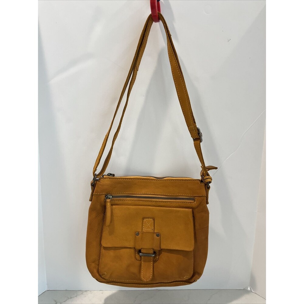 HARBOUR 2ND MARLIES FLAP WITH BUCKLE SOFT LEATHER CROSSBODY BAG GOLDEN BROWN‎